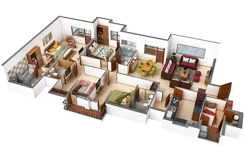 3C Lotus Panache 4 BHK floor plan 2794 sq.ft Sector 110 Noida near Noida Expressway